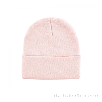 Matchende klipfarve Varm vinterstrikket beanie hat